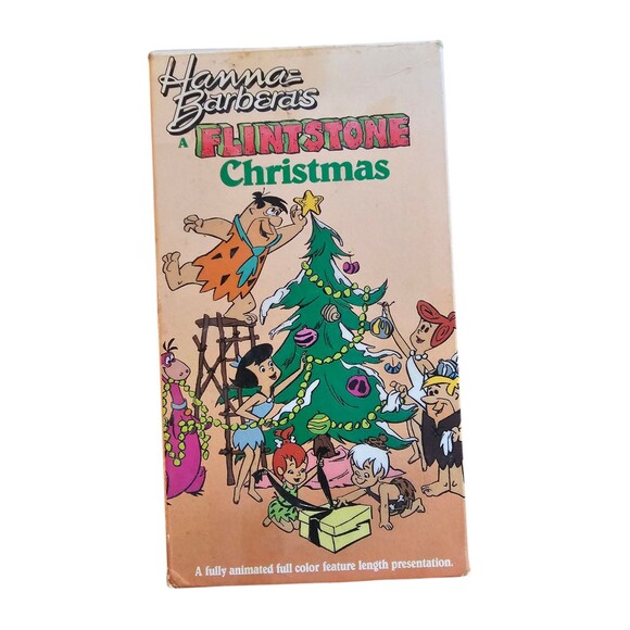 A Flinstone Christmas Vintage VHS Tape Hanna Barbera's - Picture 1 of 2